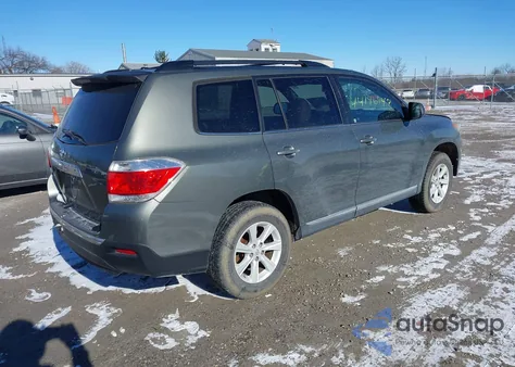 2012 Toyota Highlander Se z USA, uszkodzony, nr VIN 5TDZA3EH8CS021264